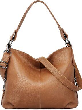 Genuine Leather Shoulder Bags Stylish Hobo Handbags Purses Crossbody Bags for Wo